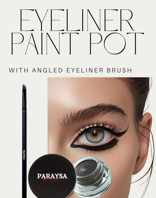 Eyeliner Paint Pot and Angled Brush